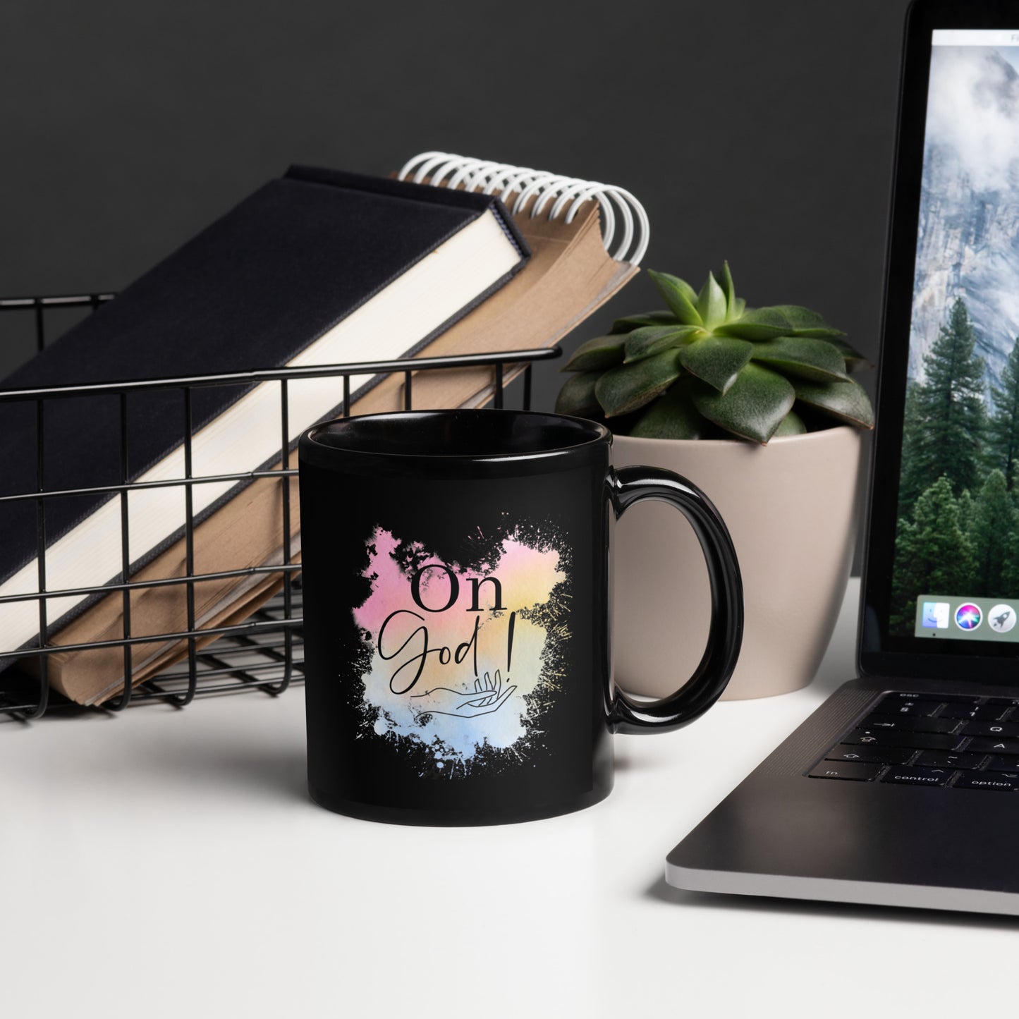 Black Glossy Mug