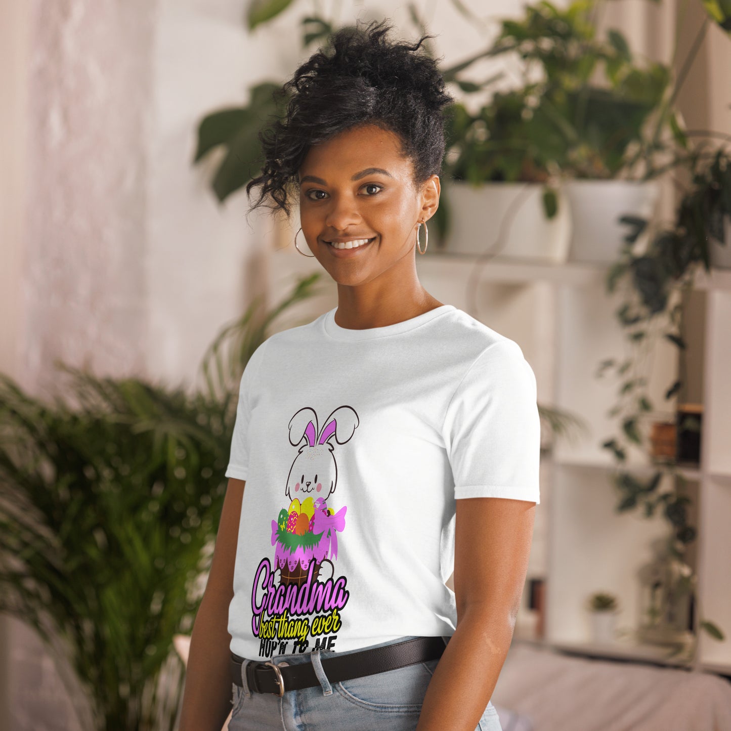 Short-Sleeve Unisex T-Shirt-Easter is Near and Grandmothers are Dear!