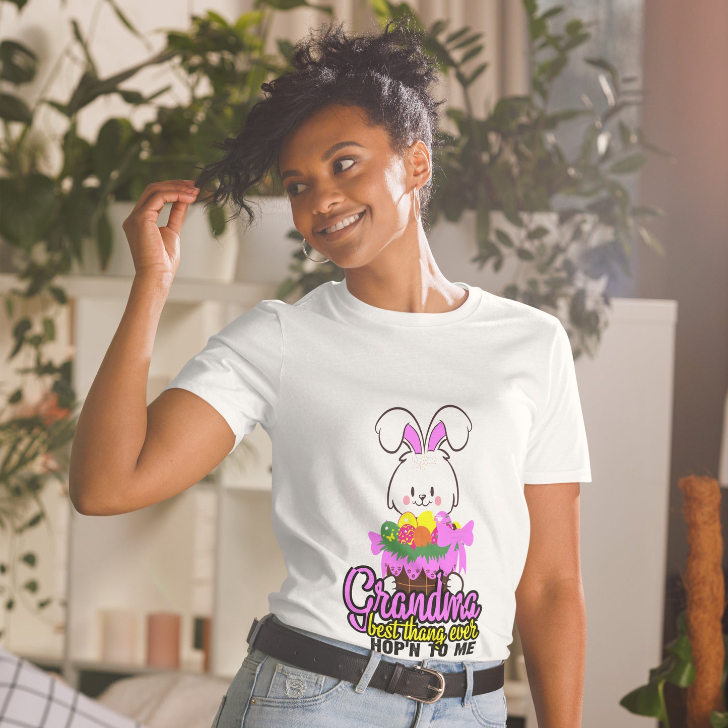 Short-Sleeve Unisex T-Shirt-Easter is Near and Grandmothers are Dear!